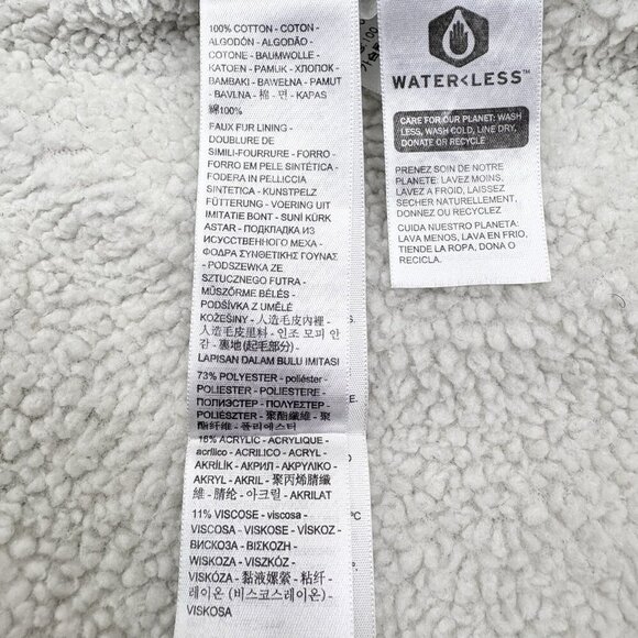 Y2K Levi's Trucker Denim Jean Jacket Sherpa Lined Blue Light Wash Women’s XL - Picture 11 of 13